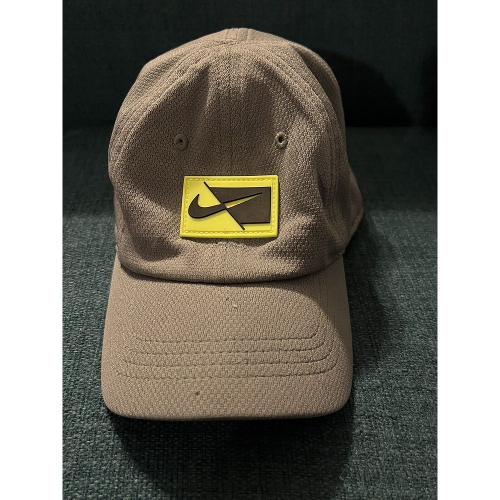 Nike Just Do It Dri-Fit Little Boys Graphic Logo Cap Hat Gray Size 4-7 VGC!